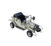 BESTOYARD Modèle Fer Vintage de Blanc Voiture en Décoration Club Bar | Style Vintage, Artisanat Métallique Blanc, Objet de Collection, Déco de Vitrine, pour Amateurs de Modèles