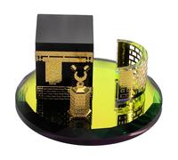BESTOYARD Modèle Miniature Kaaba en Cristal, Souvenir Décoratif pour Table | Forme Ronde, de Pièces, Effet Lumière et Ombre, pour Chambre, Salon, Bureau et Présent Souvenir