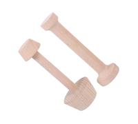 BESTOYARD Moule à Tartelettes en Bois 2pcs Double Face Léger et Facile à Nettoyer, Outil de Pâtisserie Cuisson Maison des Œufs et Tartes