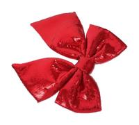 BESTOYARD Nœud Décoratif de Noël Rouge en PVC et Mousse Epe | Décoration Festive Scintillante, pour Sapin et Présent, Style Élégant, Usage DIY Saisonnier