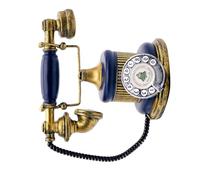 BESTOYARD Ornement de Bureau Forme de Cabine Téléphonique Rétro Décoration Unique pour Salon et Chambre Accessoire Vintage Bleu