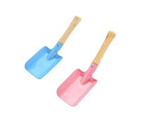BESTOYARD Pelles de Jardin Couleur Aléatoire Manche en Bois Lot de 2 en Fer Outil de Jardinage Compact pour Remuer Le Sol, pour Petites Plantes et Semences en Jardin ou