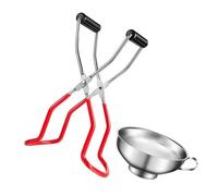 BESTOYARD Pince à Bocaux Antidérapante en Acier Inoxydable, Kit 1 Set Solide pour Levage Sûr Cuisine, Préparation de Confitures