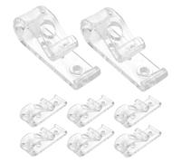 BESTOYARD Pince de Sécurité pour Cordon de Store Enrouleur, 8 Pièces | Acrylique, Fer et Abs, Fixation Murale Solide, Montage Sécurisé pour Cadres de Fenêtre et Stores