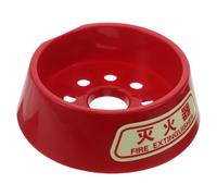 BESTOYARD Plateau de Sol pour Extincteur 3 à 8kg, Support Rouge en | Base Lumineuse, Bords Arrondis et Surface Texturée, Stabilité Renforcée, pour Zones Sismiques et Écoles