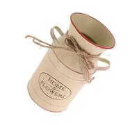 BESTOYARD Pot à Fleurs en Fer, Style Rustique Vintage, Seau De Jardin Pratique, pour Balcon, Bureau Ou Maison, Décoration Beige