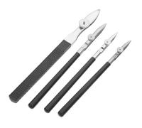 BESTOYARD Stylo à Dessin Droit Tire Ligne 4 Pièces Design Ajustable en Plastique et Fer Kit Dessin Professionnel pour Tracer des Lignes Fines en Peinture