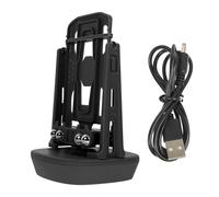 BESTOYARD Support pour Téléphone Portable Silencieux USB, pour Bureau, Noir | Agitation Automatique, Compatible Téléphones Jusqu’à 7,2 Pouces, Plastique et Fer, Câble USB Inclus