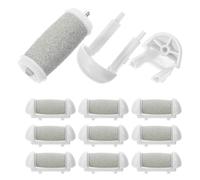 BESTOYARD Têtes de Rechange Compatible Universellement pour Râpe à Pied Électrique 10pcs Rouleau en Plastique Outil de Pédicure pour Enlever Callosités à Domicile