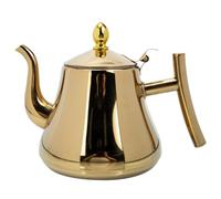 BESTOYARD Théière en acier inoxydable pour le camping, pichet avec couvercle, bouilloire sifflante, bouilloire dorée de grande capacité, carafe à eau en acier inoxydable, fournitures d'hôtel, eau