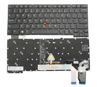 BestParts Clavier d'ordinateur portable rétroéclairé avec trackpoint de remplacement pour Lenovo Thinkpad X13 Yoga Gen 2 Type 20W8 20W9 & X13 Yoga Gen 3 Type 21AW 21AX 5N21A21734