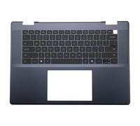 BestParts Ensemble clavier de rechange pour Dell Inspiron 16 7640 2 en 1 P133F, clavier rétroéclairé à disposition américaine, coque supérieure du boîtier supérieur, bleu nuit