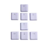 BestParts Touches rétroéclairées WASD de rechange pour clavier de jeu mécanique Logitech G813/G815/G913/G915 TKL RVB Blanc