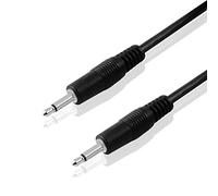 BestPlug 3 m Audio câble Aux in Out, Fiche jack 3,5 mm mono vers fiche jack 3,5 mm, noir