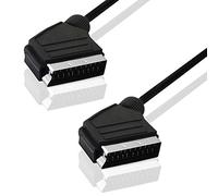 BestPlug 5 m 21pol Câble péritel Péritel câble belegt Complet 1 x Péritel mâle vers 1 x Prise péritel Noir (modèle amélioré v.1.08)