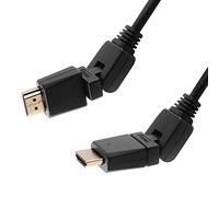 BestPlug 5 mètres universal Joint de câble HDMI avec Ethernet, HDMI mâle vers HDMI fiche Rotule plaqué or, High Speed, Convient pour HD FullHD 3D 4 K UHD, Noir