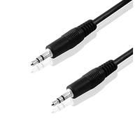 BestPlug 50 cm Câble audio stéréo Aux in Out, Fiche jack 3,5 mm vers fiche jack 3,5 mm, noir (modèle amélioré v1.01)
