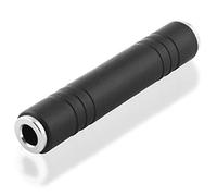 BestPlug Adaptateur audio stéréo Aux in Out, Jack 6,3 mm femelle vers Jack 6,3 mm femelle femelle femelle femelle Noir