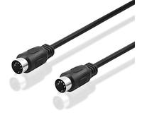 BestPlug avec câble 5 Broches dIN 5 Broches mâle, mâle 5 Broches Rond mIDI 5 pôles fiche mâle pour connecter des Anciens appareils 1,5 m 1,5 m