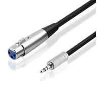 BestPlug Câble audio auxiliaire vers prise XLR femelle Noir 5 m