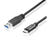 BestPlug Câble de données USB 3.0 OTG vers USB C mâle, USB C mâle, USB C, 5000 Mbps Taux de Transfert Noir 15 cm