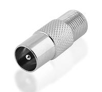 BestPlug câble satellite-tête lNB universelle tV satellite connecteur f satellite adaptateur vidéo fiche coaxiale femelle vers fiche d'antenne coaxial pour antenne mâle analogique et numérique full hD compatible avec tV