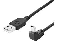 BestPlug Câble USB 2.0 vers Mini USB B coudé 90° Noir 2 m