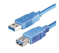 BestPlug Câble USB 3.0 rallonge 1 m rallonge avec prise A mâle vers A femelle femelle femelle Bleu 1 m