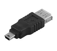 BestPlug daptateur USB A 2.0 connexion Raccord femelle a vers mini B 5 broches trapezförmig mâle par ex. pour appareil photo numérique Playstation 3 PS3 Disque dur externe 2,5"