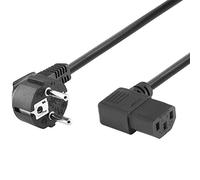 BestPlug limentation de A Câble d'alimentation Câble d'alimentation Câble d'alimentation 1 m avec fiche coudée coudé 90 ° connecteur coudé pour appareils à Froid 1 m