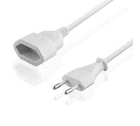 BestPlug Rallonge électrique de qualité supérieure avec Prise européenne mâle vers Prise européenne Femelle, Noir, 2 m