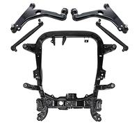 BESTPRICE 1x Corps d'essieu avant support moteur, 1x Bras de suspension gauche, 1x Bras de suspension droit, 2x Barre d'accouplement Compatible avec OPEL ASTRA G (T98), ASTRA H, ZAFIRA B, ZAFIRA A