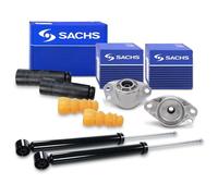 BESTPRICE 2x amortisseurs à gaz arrière incl. SACHS kit de protection contre la poussière, 2x SACHS paliers de dôme arrière