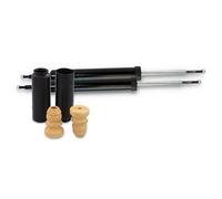 BESTPRICE 2x amortisseurs à gaz arrière jambe de suspension y compris kit anti-poussière Compatible avec BMW 1 (E81) (E88) (E82), 3 (E90), (E93) (E92) (E91)