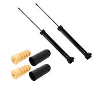 BESTPRICE 2x amortisseurs à gaz arrière jambe de suspension y compris kit de cache-poussière, Compatible avec AUDI A6 C5,SKODA SUPERB 1 (3U4) VW PASSAT B5 (3B2) (3B5) PASSAT B5.5 (3B3)(3B6)