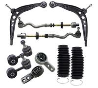 BESTPRICE 2x bras de suspension avant, 2x roulements de bras de suspension avant, 2x barres d'accouplement, 2x biellettes de direction Compatible avec BMW Série 3 (E36) Z3 Coupe (E36), Z3 Roadster (E3
