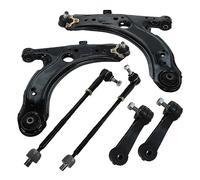 BESTPRICE 2x bras de suspension avant inférieur gauche droit avec articulation porteuse, 2x barres d'accouplement avant, 2x barres d'accouplement,