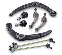 BESTPRICE 2x bras de suspension avant infŽrieur gauche droit avec joint de suspension, 2x rotules de barre d'accouplement, 2x barres de liaison avant, Compatible avec CITROèN C4 Coupe (LA_), C4 I (LC