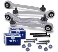 BESTPRICE 2x bras de suspension avant supérieur, 2x bras de suspension arrière supérieur, 2x kit de montage MEYLE Compatible avec AUDI A4 B6 (8E2) (8E5) (8H7), A4 B5, A4 B7 Cabrio, A6 C5, SKODA SUPERB