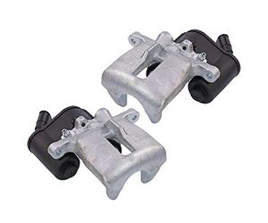 BESTPRICE 2x étriers de frein arrière gauche et droit avec élément de réglage pour frein de stationnement électronique Pince de frein, Compatible avec A udi A6 Allroad C6 (4FH), A6 C6 (4F2), A6 C6 Ava