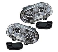 BESTPRICE 2x phares avant Phares principaux gauche + droite Compatible avec VW GOLF 4 (1J1), GOLF 4 Cabriolet (1E7), GOLF 4 Variant (1J5)