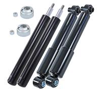 BESTPRICE 4x amortisseurs oléopneumatiques avant et arrière, y compris les roulements et le kit anti-poussière, Compatible avec CITROËN AX (ZA-_), SAXO (S0, S1), PEUGEOT 106 I (1A, 1C), 106 II (1A_,