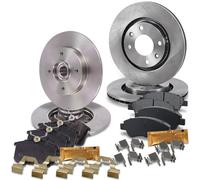 BESTPRICE ATP Kit de freinage incluant disques de frein avant Ø 266 mm ventilés