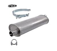 BESTPRICE ATP Silencieux Set 1x Silencieux final, 1x Butée, 1x Collier de | Compatible avec: OPEL ASTRA F CC, KADETT E Cabriolet, KADETT E CC