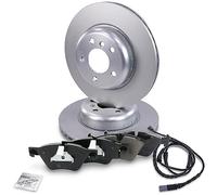 BESTPRICE BESTPRICE Jeu de freins essieu avant in isques de frein Ø 330 mm ventilés + plaquettes de frein avant in ontact d'usure Compatible avec BMW Série 5 (F10), Série 5 Touring (F11)