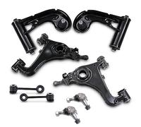 BESTPRICE Jeu de direction transversale - 2x bras de suspension avant supŽrieur, 2x bras de suspension avant infŽrieur, 2x barre de liaison avant, 2x joint de suspension avant Compatible avec MERCEDES