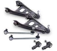 BESTPRICE Jeu de direction transversale - 2x bras de suspension avec articulation porteuse avant, 2x t te de barre d'accouplement avant, 2x barre d'accouplement avant Compatible avec SMART FORTWO Coup