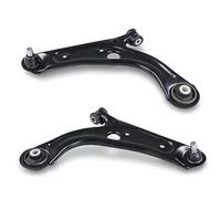 BESTPRICE Kit de direction transversale - 2x bras de suspension avec articulation avant Compatible avec FIAT PANDA (312_, 319_), PANDA VAN (312_, 519_)
