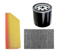 BESTPRICE Kit de filtration avec 1x filtre à air, 1x filtre d'habitacle, 1x filtre à huile, Compatible avec DACIA LOGAN (LS_), SANDERO, RENAULT CLIO 3 MODUS/GRAND MODUS (F/JP0_), TWINGO
