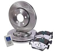 BESTPRICE Kit de freinage essieu arrière y compris disques de frein Ø 302 mm pleins + plaquettes de frein arrière, Compatible avec AUDI A6 C6 (4F2), A6 C6 Avant (4F5)